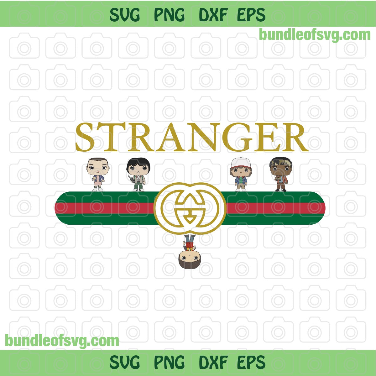 Gucci Stranger Thing kids svg Gucci Eleven svg Funny Upside Down svg eps dxf png files cricut