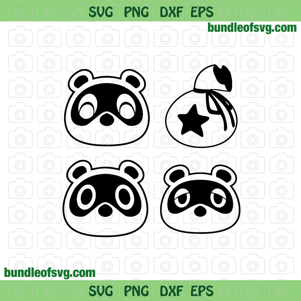 Tom Timmy Tommy Nook Bell Bag svg Animal Crossing New Horizons svg png dxf eps files Silhouette Cameo Cricut - BundleofSVG