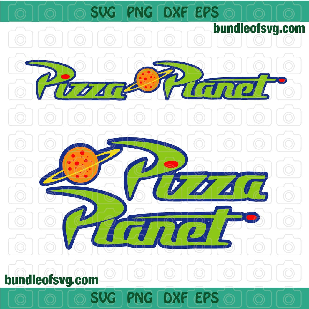 Toy Story Pizza Planet SVG Toy Story logo Pizza Planet Shirt Invitation Birthday Silhouette Party Decor Print svg png dxf file cameo cricut - BundleofSVG