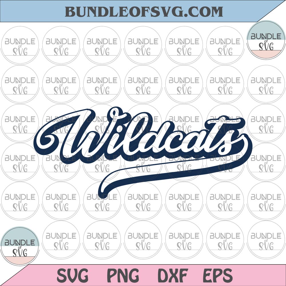 Wildcats football svg Wildcats Fan svg Cheerleader svg Rugby Wildcats svg png dxf eps files cricut