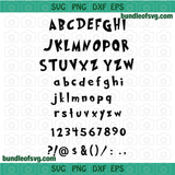 Dr Seuss Font SVG Alphabet The Cat in hat Letters Numbers Dr Seuss Birthday Party svg png dxf cut files Cameo Cricut