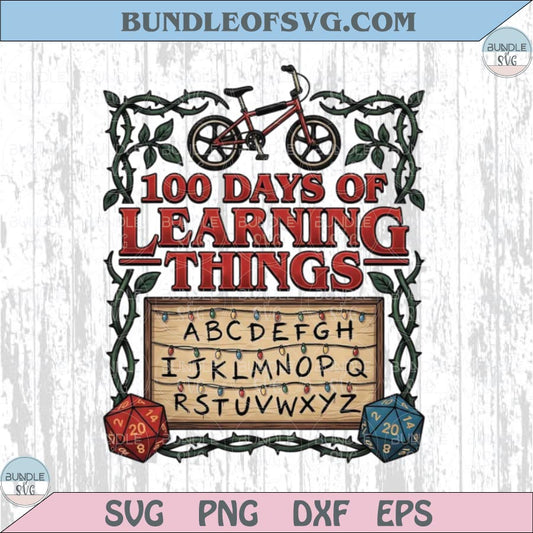 100 Days of Learning Things Png Stranger Things 100 Days of School