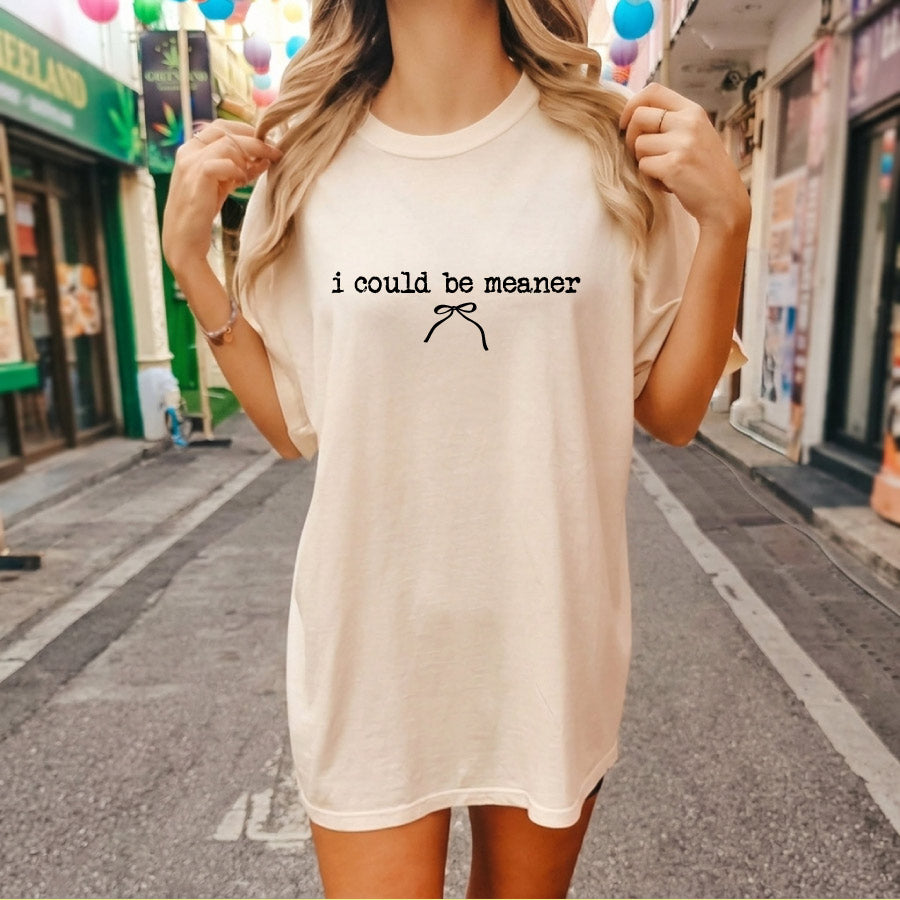 I Could Be Meaner SVG Funny Christian Svg Trendy Christian Humor - BundleofSVG
