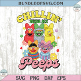 Sesame Street Chillin with My Peeps Png Sesame Street Easter Png - BundleofSVG