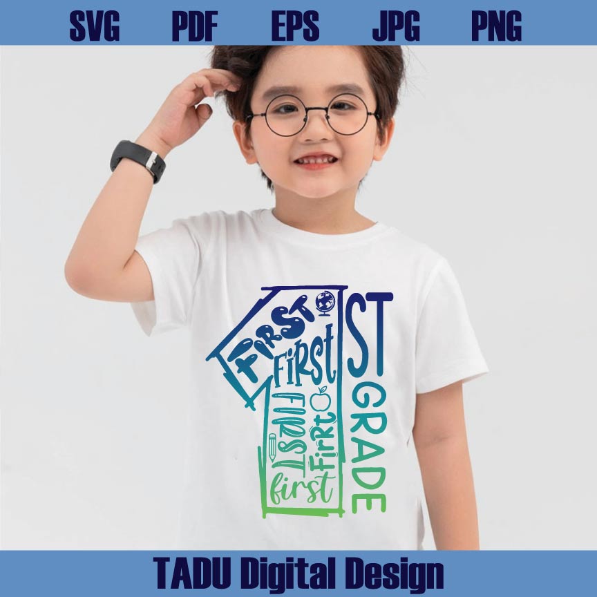 Back to School Svg 1st Grade Png Sublimation First Grade Svg Png