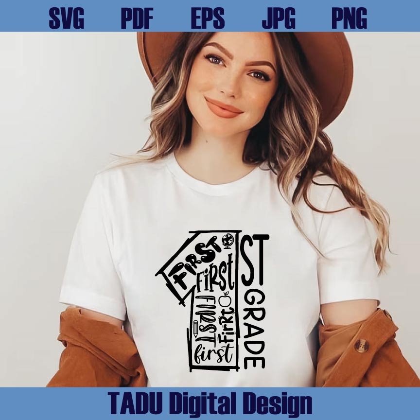 Back to School Svg 1st Grade Png Sublimation First Grade Svg Png