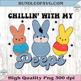Winnie-the-Pooh Easter Chillin with My Peeps Kids Easter Bunny Png - BundleofSVG