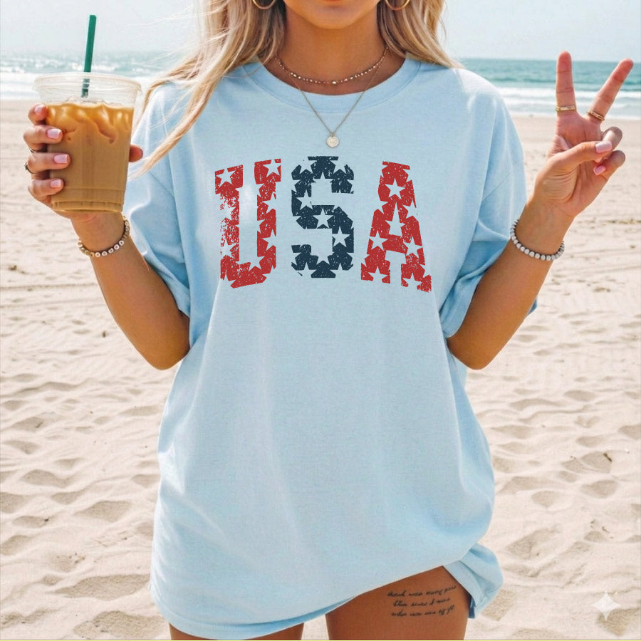 Distressed USA Svg Grunge USA Png Patriotic Shirt Design 4th Of July - BundleofSVG