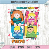 Chillin with My Peeps Disney Pincess Easter Bunny Png Girl Easter Png - BundleofSVG