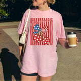 Cherry America Coquette Png Striped 4th of July Cherry Png