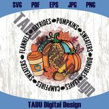 Flannels Hayrides Pumpkins Sweaters Bonfires Svg Leopard Fall Png