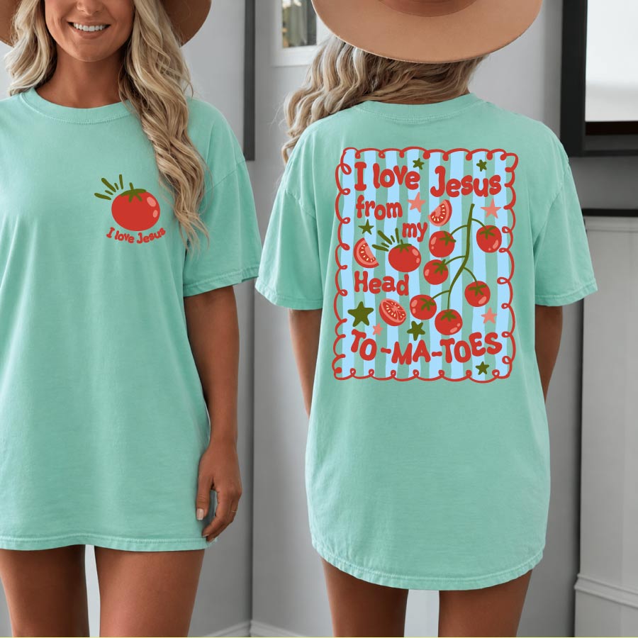 I Love Jesus From My Head Tomatoes PNG Christian Funny Svg - BundleofSVG