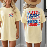 Let’s Blow This Popsicle Stand SVG PNG Front & Back Shirt Designs