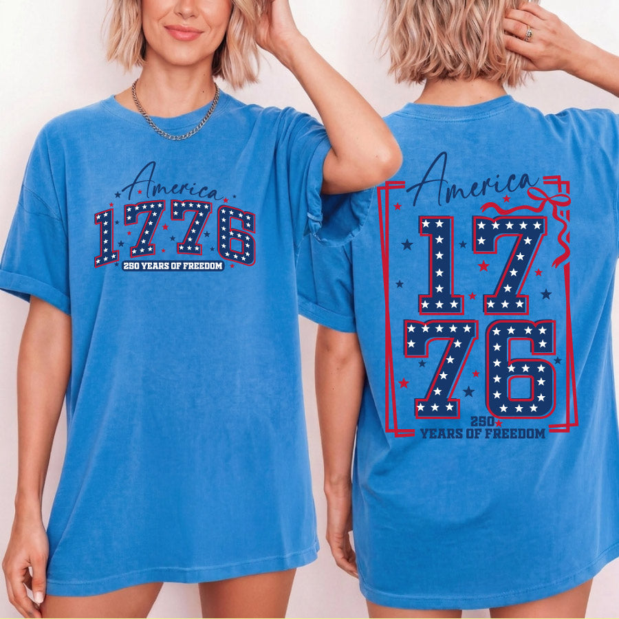 America 1776 SVG 250 Years of Freedom Png Coquette 4th of July Svg - BundleofSVG