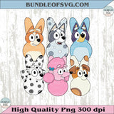 Bluey Easter Bunny Png Bluey and Bingo Boy Easter Kids Png - BundleofSVG