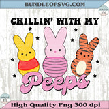 Winnie-the-Pooh Easter Chillin with My Peeps Kids Easter Bunny Png - BundleofSVG