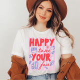 Back to School PNG Happy To See Your Face SVG PNG Striped