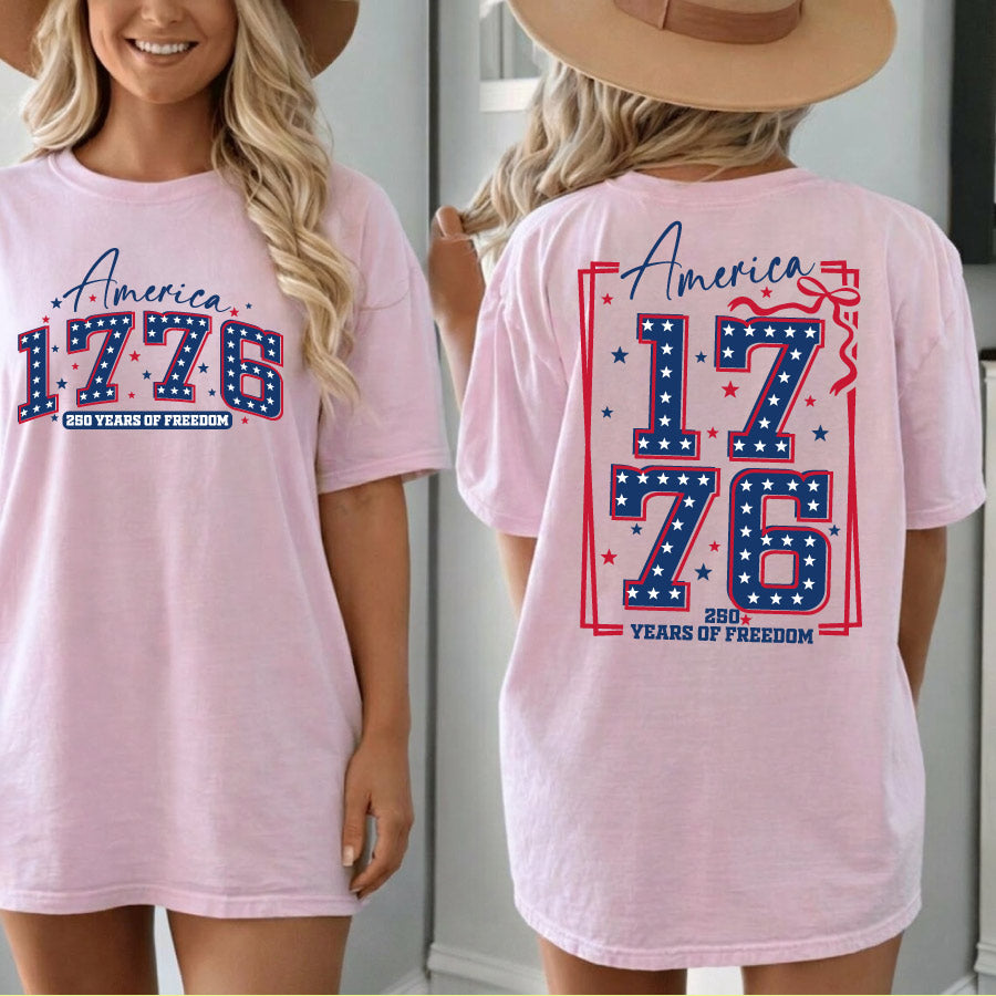 America 1776 SVG 250 Years of Freedom Png Coquette 4th of July Svg - BundleofSVG
