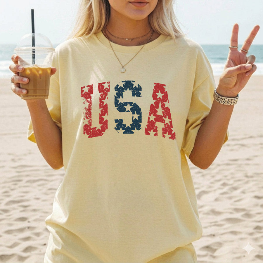 Distressed USA Svg Grunge USA Png Patriotic Shirt Design 4th Of July - BundleofSVG