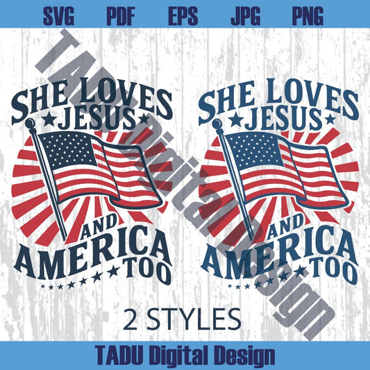 4th of july Svg Loves Jesus And America Too Svg America Christian Png