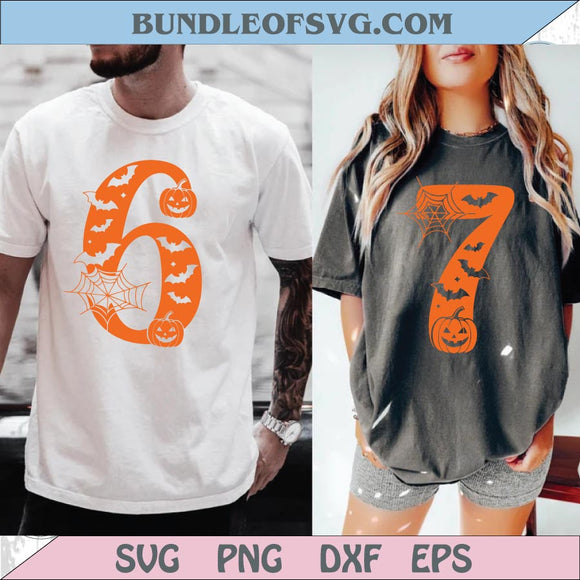 6 7 Couples Halloween Svg Funny Matching Six Seven Png Trendy Svg