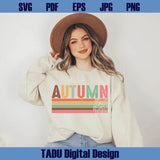 Distressed Autumn Svg Vintage Fall Svg Grunge Retro Autumn Png