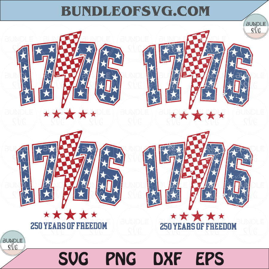 America 250 Svg Checkered Lightning Bolt 1776 Png America 250 Svg
