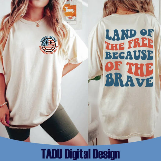 America Land Of The Free Because Of The Brave Svg 4th of July Svg