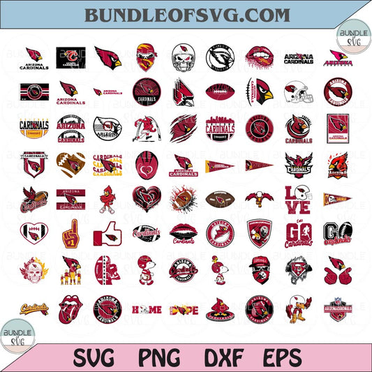 Arizona Cardinals SVG Bundle Football Arizona Cardinals Logo Svg