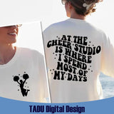 At the Cheer Studio Svg Spend Most of My Days Png Cheer Mom Svg