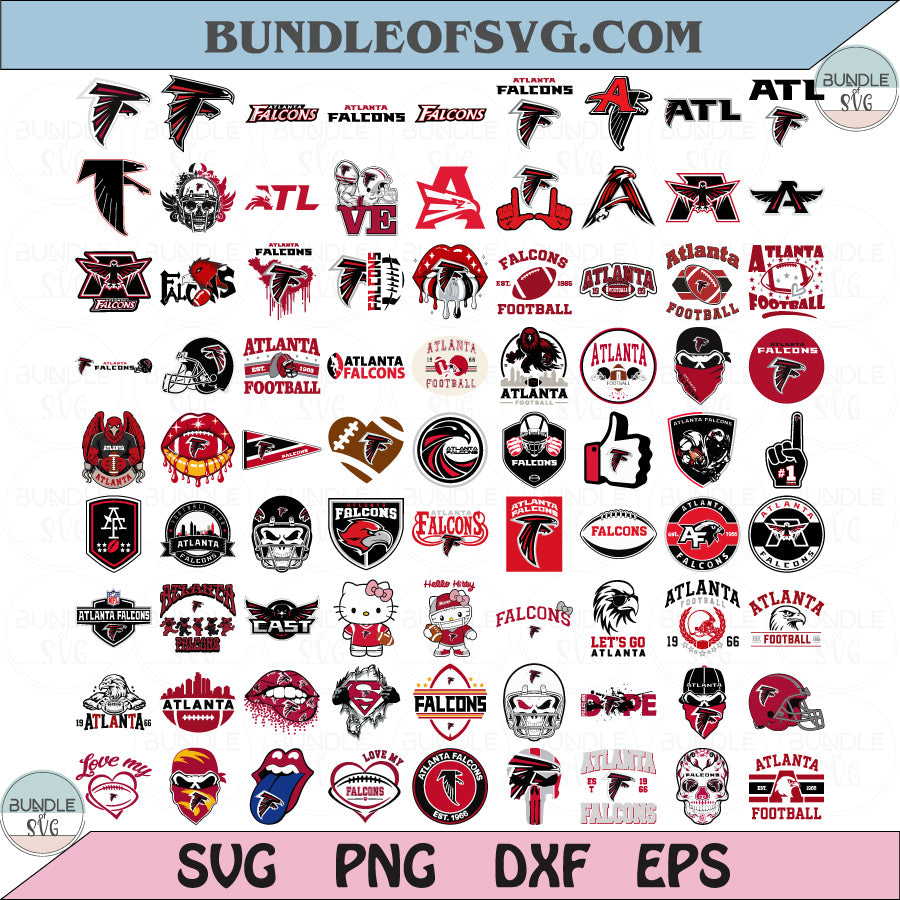 Atlanta Falcons SVG Bundle Football Atlanta Falcons Logo Svg Layered
