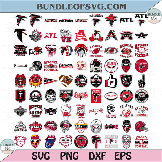 Atlanta Falcons SVG Bundle Football Atlanta Falcons Logo Svg Layered