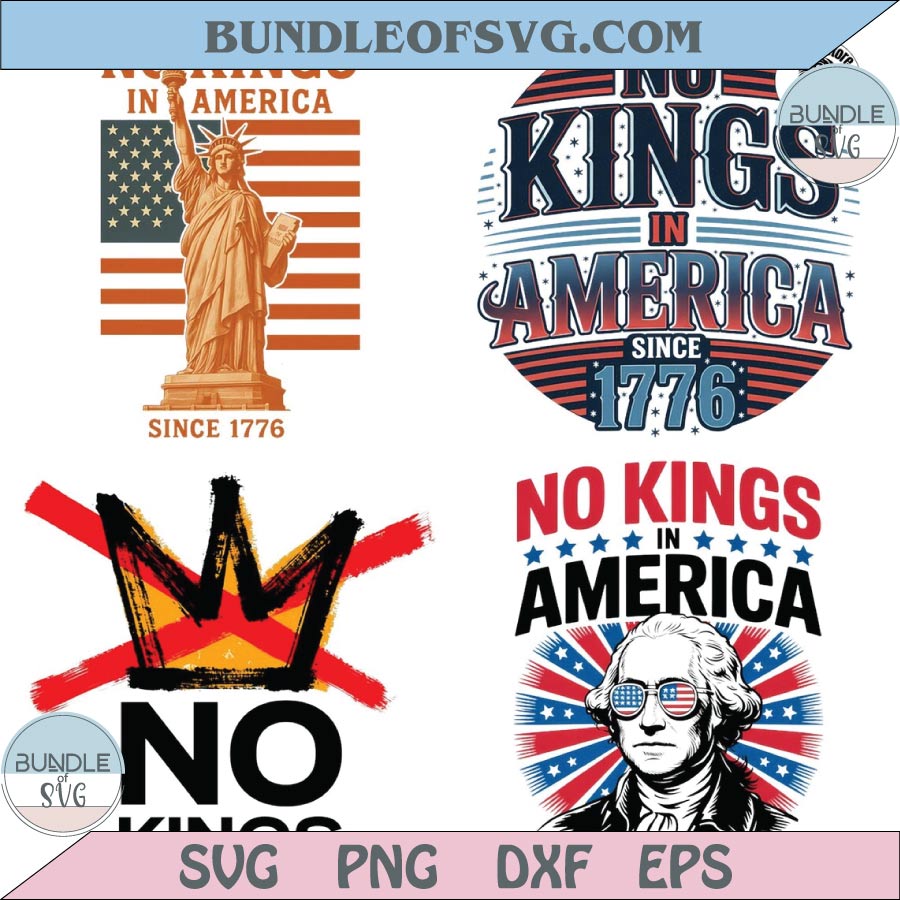 Bundle No Kings In America Png Bundle Anti Trump Png No Kings Png