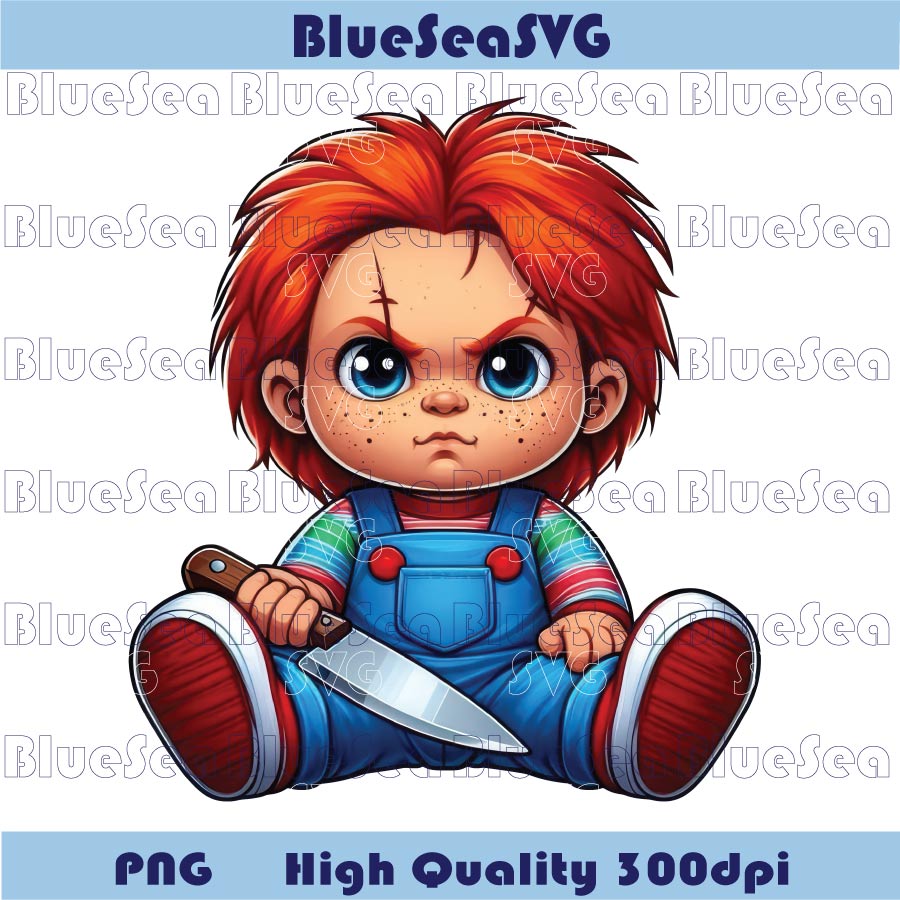 Baby Chucky Png Halloween Horror Movie Cute Chibi Chucky Png