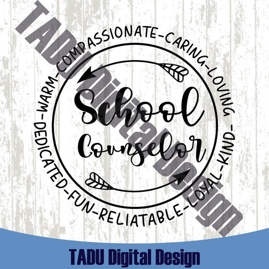 Back to School Svg School Counselor Svg Teacher Counselor Png