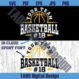 Basketball Mom Svg Basketball Team Template Svg Basketball Png