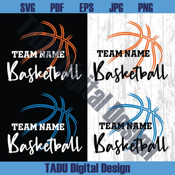 Basketball Team Template Svg Team Name Basketball Logo Png Cricut