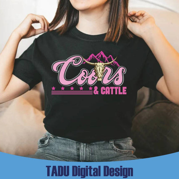 Beer And Cattle Svg Preppy Bull Skull Girly Country Png Beer Svg