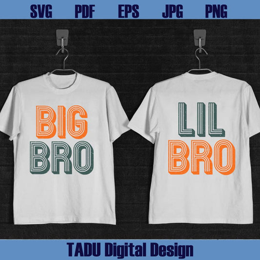 Big Bro Svg Lil Bro Svg Toddler Svg Funny Brother Svg Kids Png