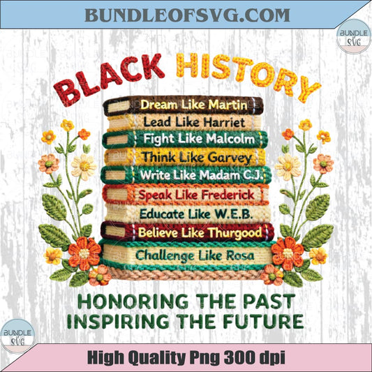 Black History Books Tree Honoring the Past Inspiring the Future Png