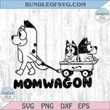Blue Dog Svg Mom Wagon Svg Muffin Png Dog Family Cartoon Cricut