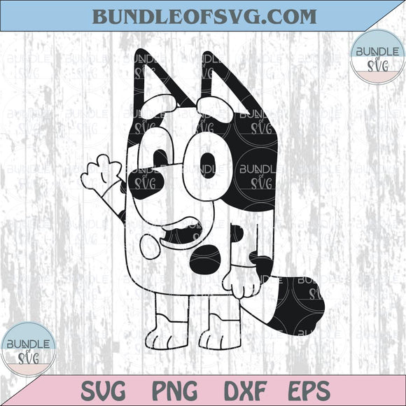 Blue Dog Svg Muffin Bluey Svg Dog Family Cartoon Png Toddler Svg