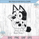 Blue Dog Svg Muffin Bluey Svg Dog Family Cartoon Png Toddler Svg