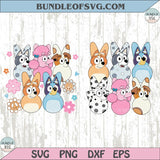 Bluey Easter Bunny Png Bluey and Bingo Boy Easter Kids Png