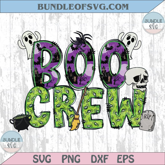 Boo Crew Halloween Png Horror Halloween Trendy Boo Crew Png Dtf