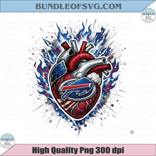 Buffalo Bills Heart PNG Football Buffalo Bills Anatomical Heart Png
