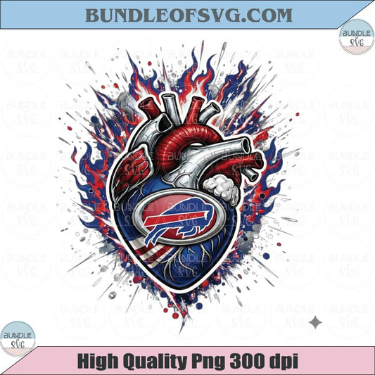Buffalo Bills PNG Football Buffalo Bills Anatomical Heart Png