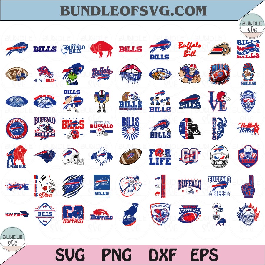 Buffalo Bills SVG Bundle Football Buffalo Bills Logo Svg Layered NFL