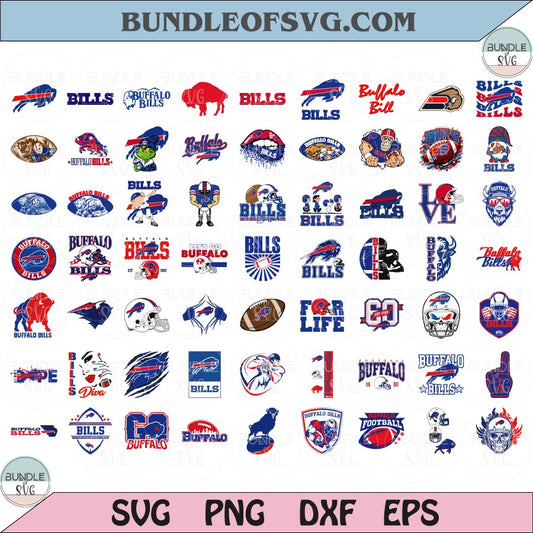 Buffalo Bills SVG Bundle Football Buffalo Bills Logo Svg Layered NFL