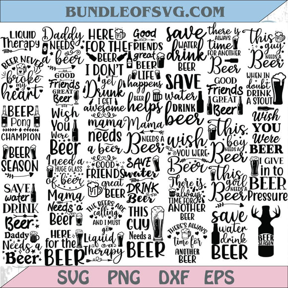 Bundle Beer Svg Beer Lover Png Drinking Svg Funny Beer Quotes Svg